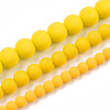 Opaque Glass Beads Strands GLAA-T032-P8mm-MD08-4