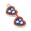 Independence Day Alloy Enamel Pandants FIND-M083-05F-G-2