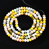 Electroplate Glass Beads Strands EGLA-T020-12D-4