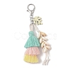 Handmade Macrame Nylon Thread Pendant Decorations HJEW-P019-11P-01-1