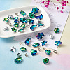 Electroplate Faceted Glass Pendants GLAA-TA0003-04-8