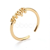 Constellation/Zodiac Sign Brass Cuff Rings RJEW-O042-06G-K-2