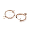 Brass Clip-on Earring Findings LS-FIND-WH0044-27RG-1