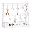 1 Set Transparent Acrylic Earring Display Stands EDIS-PH0001-24C-8