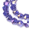 Electroplate Glass Beads Strands EGLA-J148-A-AB03-3