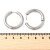 Tarnish Resistant 202 Stainless Steel Huggie Hoop Earrings EJEW-O087-08N-P-2