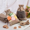 CRASPIRE 25Pcs Burlap Packing Pouches Drawstring Bag DIY-CP0007-77-4