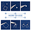 96Pcs 16 Style Brass Linking Rings KK-FH0006-98-6