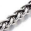 Men's Alloy Wheat Chain Bracelets BJEW-T014-07AS-3