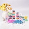 24 Colors Grade A Glass Seed Beads Sets SEED-PH0004-03-5