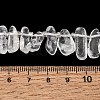 Natural Quartz Crystal Rock Crystal Beads Strands GG-CBADF20-A11-4