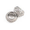 304 Stainless Steel Beads STAS-D394-02G-P-2