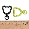 Spray Painted Alloy Swivel Snap Hook Clasps AL-CBA5501-02-3