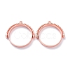 Alloy Open Back Bezel Pendants PALLOY-Z003-12RG-1
