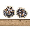 Brass & Natural Shell Pendants SH-CBA27C9-02-3