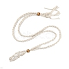 Braided Waxed Cord Empty Macrame Pouch Slider Necklace Making FIND-C061-01E-3