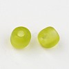 6/0 Frosted Round Glass Seed Beads X-SEED-A008-4mm-M4-2