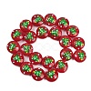 Christmas Handmade Lampwork Enamel Beads LAMP-C020-03G-1