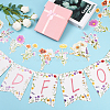 Paper Flower Hanging Party Decoration AJEW-SP0003-90-5