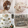 10Pcs 10 Styles Flower & Heart & Teardrop Crystal Rhinestone Brooches Set JEWB-BY0001-04-7