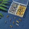 100Pcs 2 Colors Brass Ice Pick Pinch Bails IFIN-FS0001-48-7