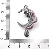 Gothic Alloy Resin Pendants PALLOY-V002-04B-02-3