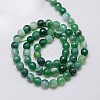 Natural Striped Agate/Banded Agate Beads Strands G-G581-6mm-12-2
