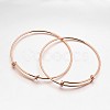 Adjustable Brass Bangles Making X-BJEW-E218-01RG-1
