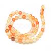 Natural Carnelian Beads Strands G-Q462-10mm-45-2