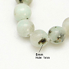 Natural Sesame Jasper/Kiwi Jasper Beads Strands G-G149-6mm-3-1