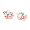 Flower Theme Handmade Porcelain Beads LAMP-D303-06D-01-2