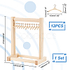 AHADEMAKER 1 Set Wood Doll Garment Rack Sets DJEW-GA0001-37-2