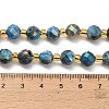 Electroplated Natural Druzy Geode Crystal Beads Strands G-F833-P01-8mm-05-5