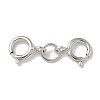 S925 Sterling Silver Double Spring Ring Clasps STER-R003-07P-1