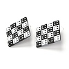 Resin Stud Earrings EJEW-I257-01G-2