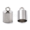 Tarnish Resistant Smooth Surface 201 Stainless Steel Cord Ends STAS-R063-96-3