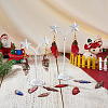 DIY Christmas Theme Epoxy Resin Wing Dangle Earring Kits DIY-TA0010-31-7