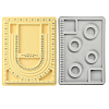 2Pcs 2 Styles Plastic Rectangle Bead Design Boards TOOL-YW0001-85-1
