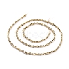 Electroplate Glass Beads Strands EGLA-F149-FP-02-4
