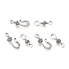 Tibetan Style Alloy S-Hook Clasps TIBE-L003-031AS-1