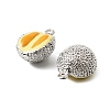 Brass Enamel Pendants KK-K351-60A-P-2