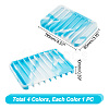 4Pcs 4 Colors Marble Pattern Silicone Soap Dishes AJEW-GA0005-74-2