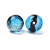 Handmade Silver Foil Glass Beads LAMP-A001-G03-10mm-1