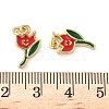 Brass Enamel Charms KK-C110-17C-01G-3