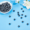 Round Non-magnetic Synthetic Hematite Beads Strands G-PH0012-01-8mm-3
