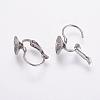 Tarnish Resistant 304 Stainless Steel Leverback Earring Findings STAS-K146-030-8mm-1