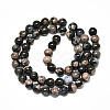 Natural Glaucophane Beads Strands G-R485-12-6mm-2