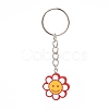 Flower Acrylic Pendant Keychain KEYC-JKC00428-02-3