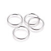 Tarnish Resistant 304 Stainless Steel Saw Cut Open Jump Rings STAS-P212-25P-01-1