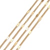 3.28 Feet Ion Plating(IP) 304 Stainless Steel Figaro Chains X-CHS-N002-03G-1